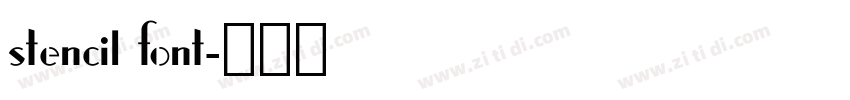 stencil font字体转换